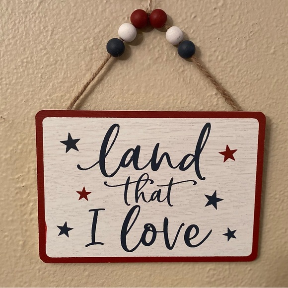 Rae Dunn Land That I Love July 4th Sign, Land That I Love Towel & Wall Signs - Picture 12 of 16